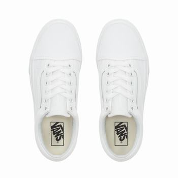 Damske Tenisky Na Platforme Vans Old Skool Biele VA43WPAFQ